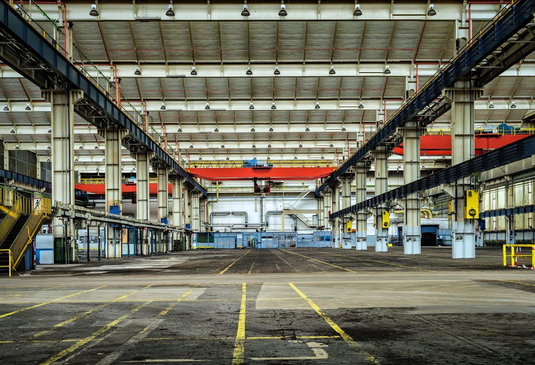 Manufacturing facility requiring inbound material transport